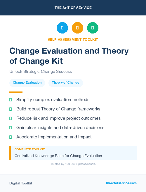 Change Evaluation and Theory of Change Kit
