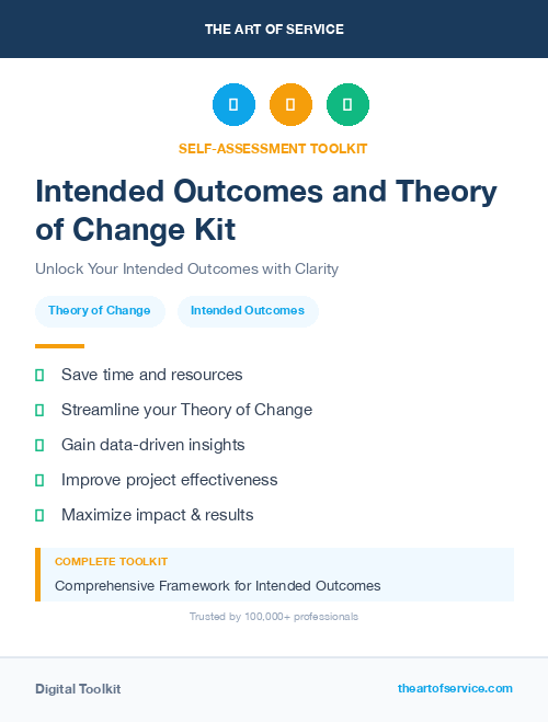 Intended Outcomes and Theory of Change Kit