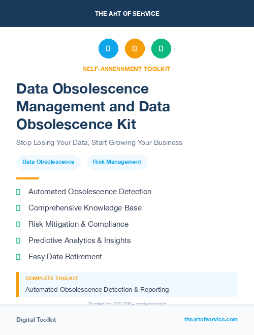Data Obsolescence Management and Data Obsolescence Kit