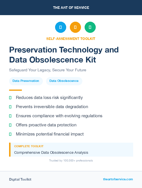 Preservation Technology and Data Obsolescence Kit