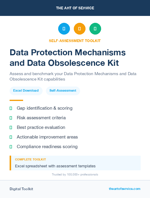 Data Protection Mechanisms and Data Obsolescence Kit