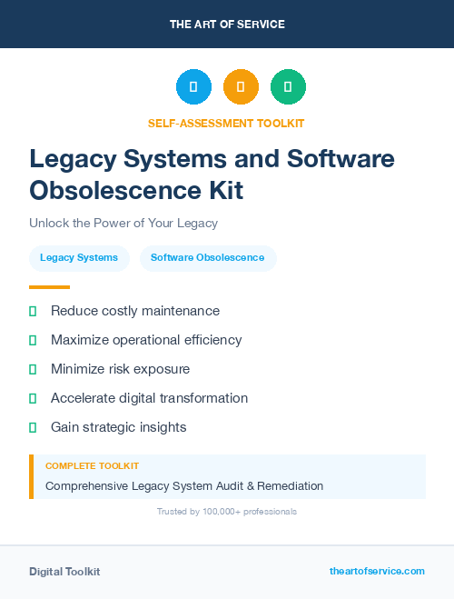 Legacy Systems and Software Obsolescence Kit