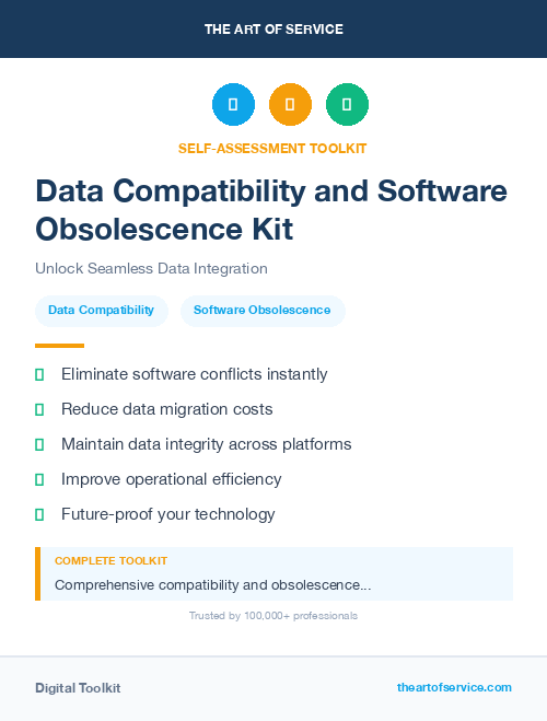 Data Compatibility and Software Obsolescence Kit