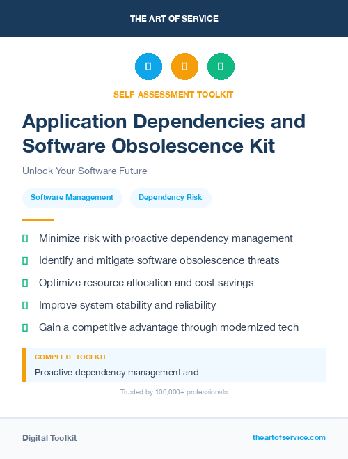 Application Dependencies and Software Obsolescence Kit