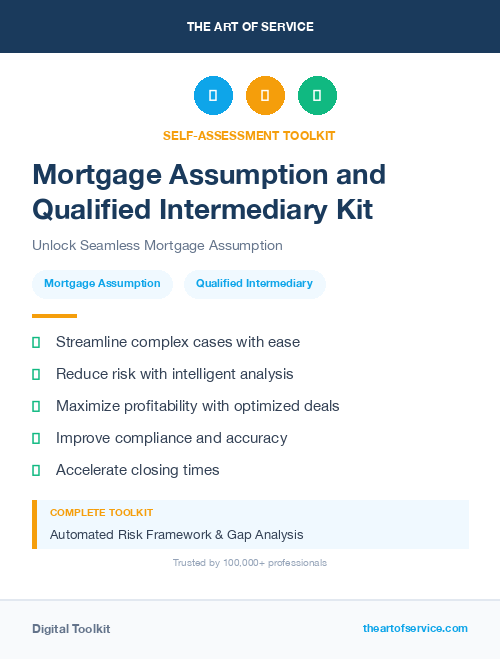 Mortgage Assumption and Qualified Intermediary Kit