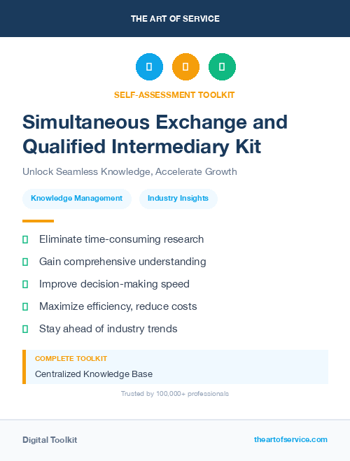 Simultaneous Exchange and Qualified Intermediary Kit