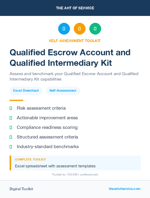 Qualified Escrow Account and Qualified Intermediary Kit