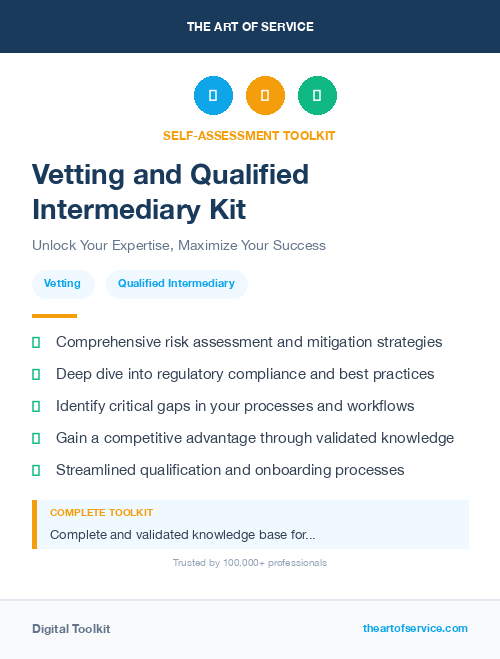 Vetting and Qualified Intermediary Kit