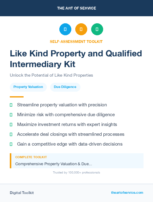 Like Kind Property and Qualified Intermediary Kit