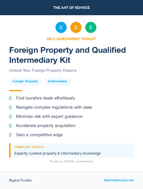 Foreign Property and Qualified Intermediary Kit