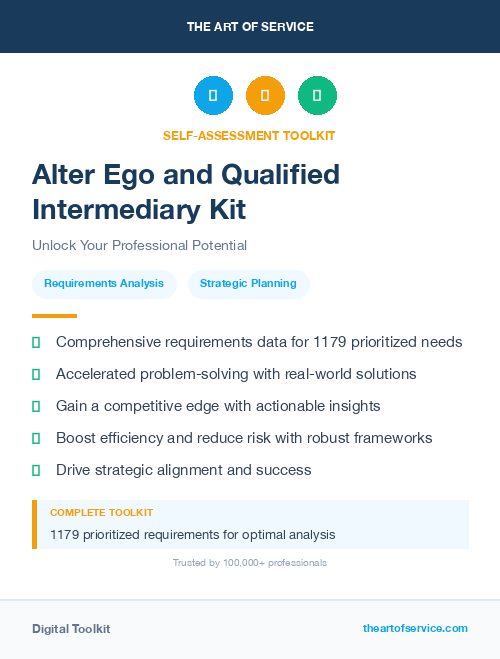 Alter Ego and Qualified Intermediary Kit