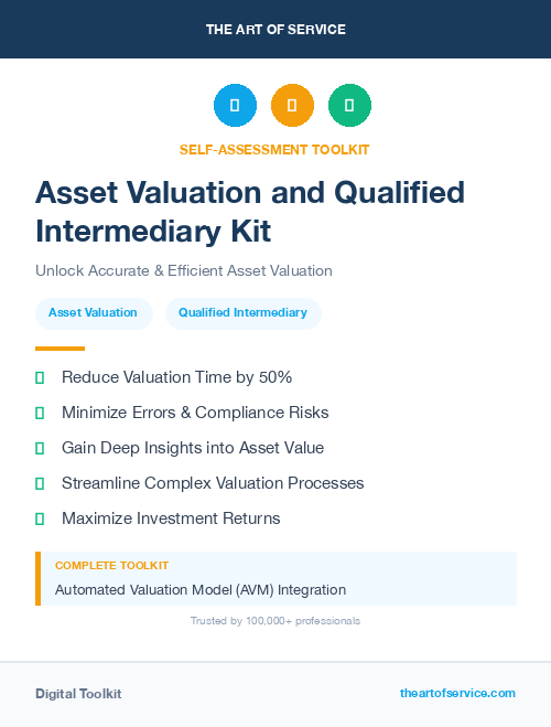 Asset Valuation and Qualified Intermediary Kit