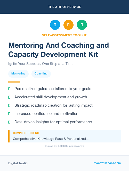 Mentoring And Coaching and Capacity Development Kit
