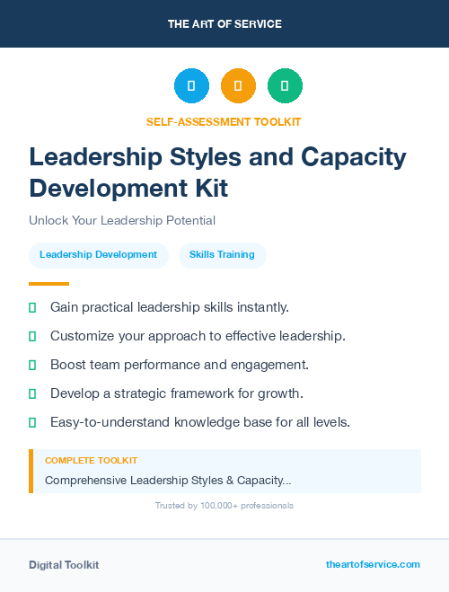 Leadership Styles and Capacity Development Kit