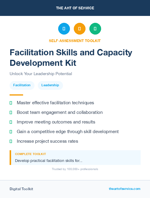 Facilitation Skills and Capacity Development Kit