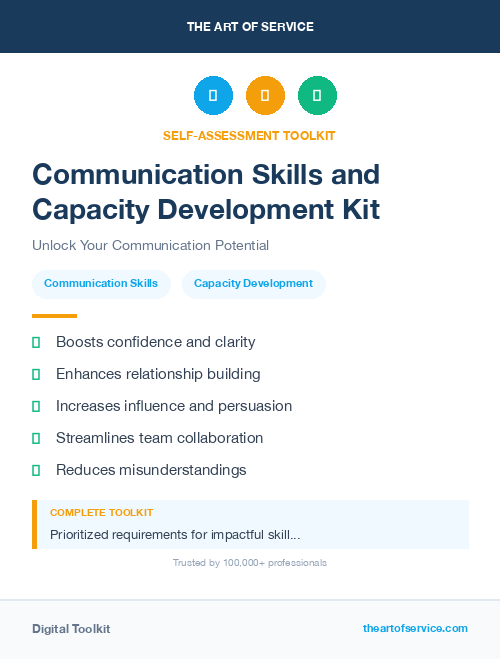 Communication Skills and Capacity Development Kit