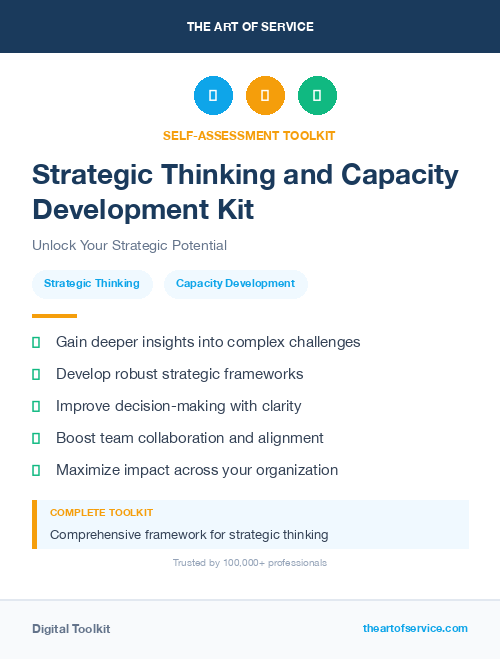 Strategic Thinking and Capacity Development Kit