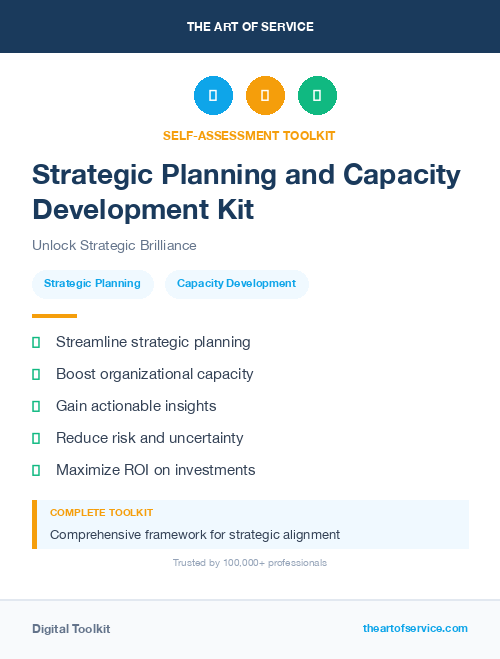 Strategic Planning and Capacity Development Kit