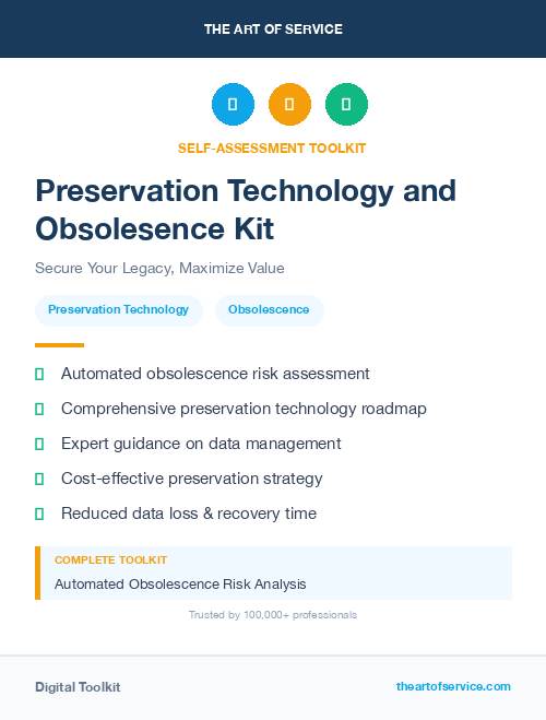 Preservation Technology and Obsolesence Kit