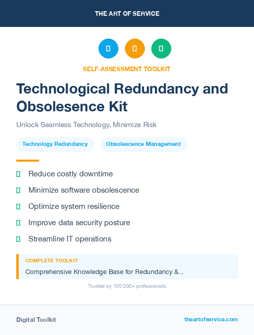 Technological Redundancy and Obsolesence Kit