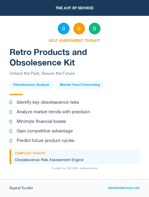 Retro Products and Obsolesence Kit