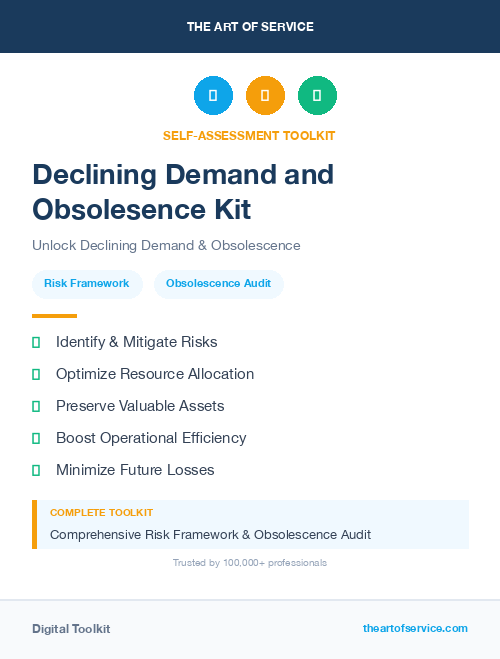 Declining Demand and Obsolesence Kit