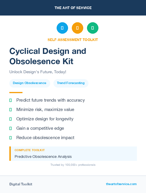 Cyclical Design and Obsolesence Kit