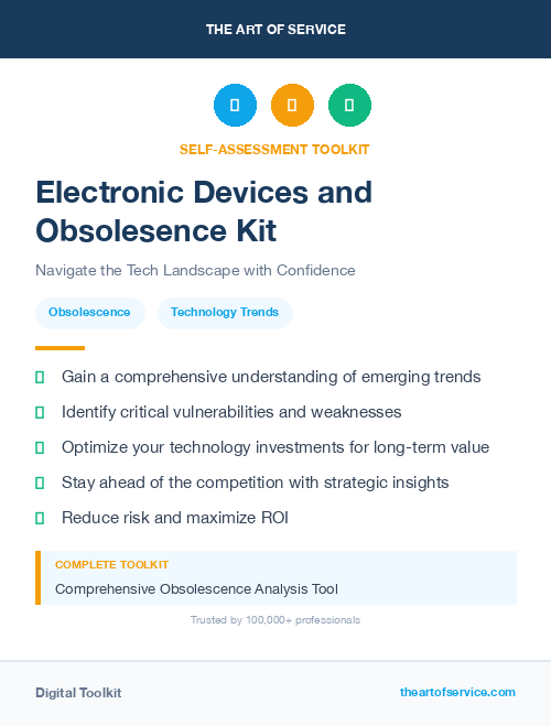 Electronic Devices and Obsolesence Kit