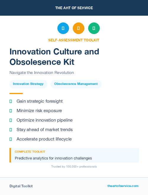 Innovation Culture and Obsolesence Kit