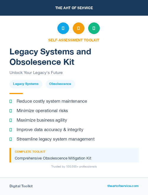 Legacy Systems and Obsolesence Kit