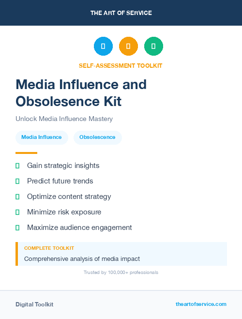 Media Influence and Obsolesence Kit
