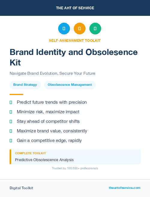 Brand Identity and Obsolesence Kit