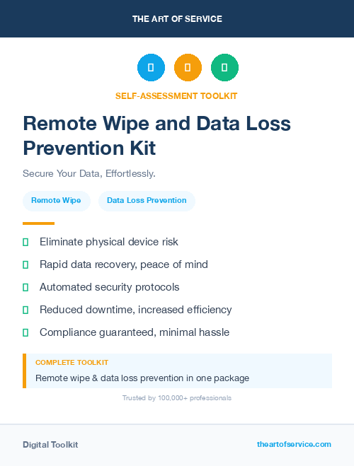 Remote Wipe and Data Loss Prevention Kit