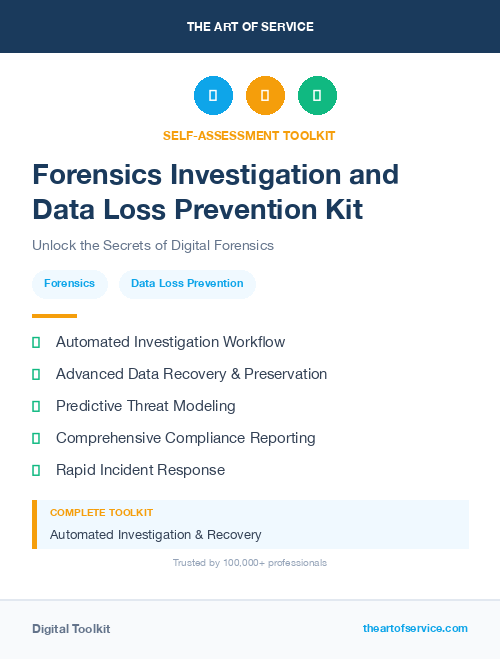 Forensics Investigation and Data Loss Prevention Kit