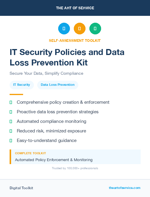 IT Security Policies and Data Loss Prevention Kit