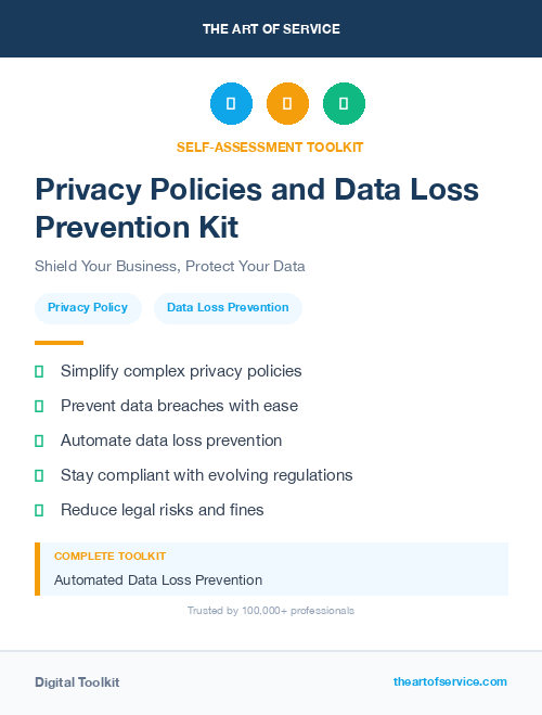 Privacy Policies and Data Loss Prevention Kit