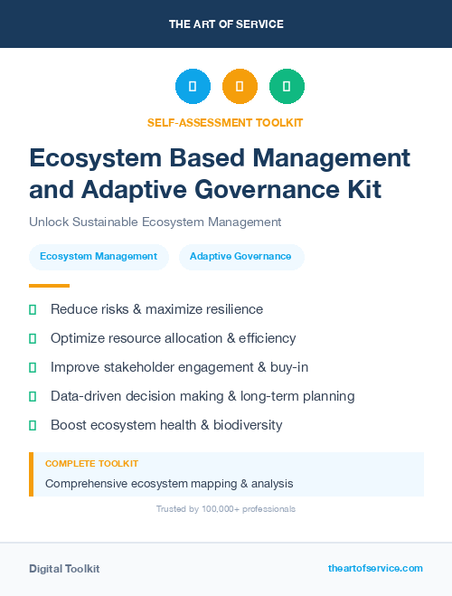 Ecosystem Based Management and Adaptive Governance Kit