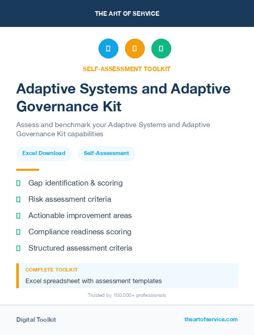 Adaptive Systems and Adaptive Governance Kit