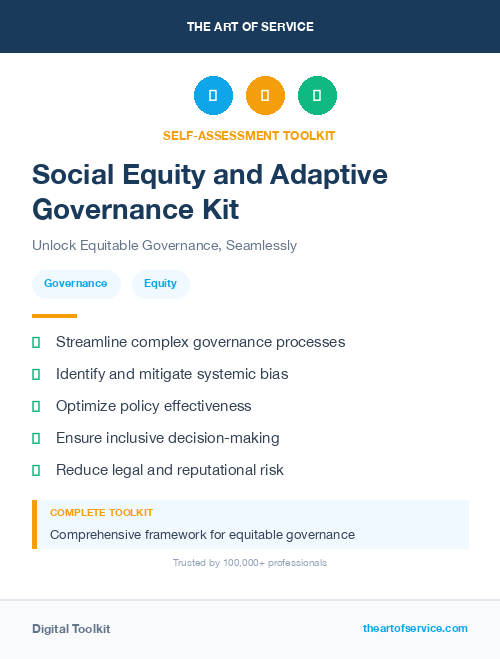 Social Equity and Adaptive Governance Kit