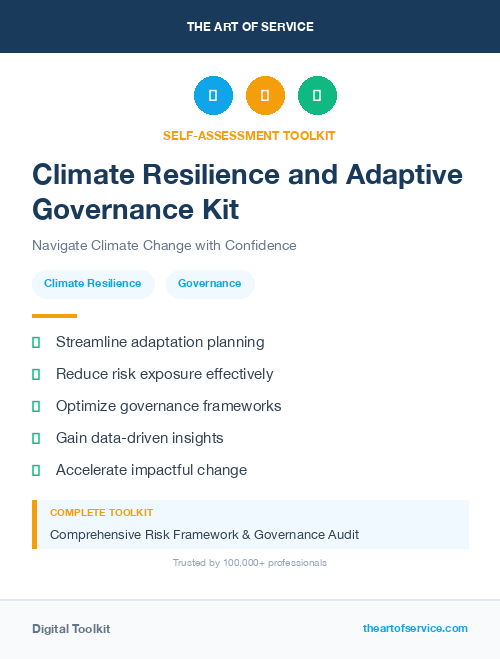 Climate Resilience and Adaptive Governance Kit