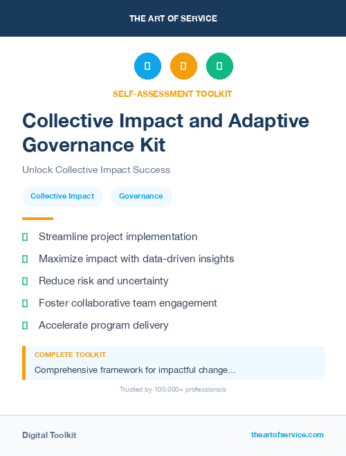 Collective Impact and Adaptive Governance Kit