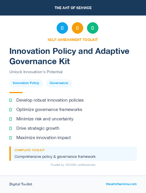 Innovation Policy and Adaptive Governance Kit
