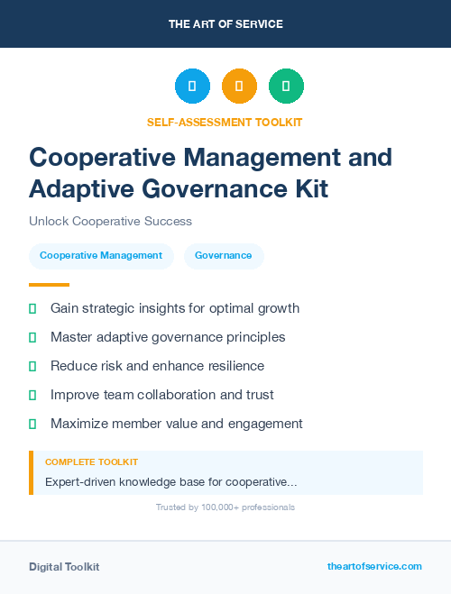 Cooperative Management and Adaptive Governance Kit