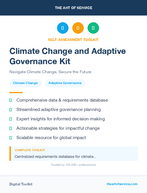 Climate Change and Adaptive Governance Kit