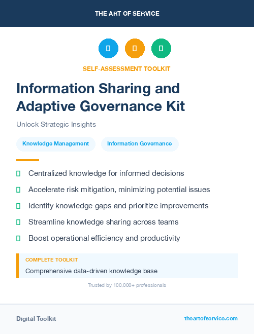 Information Sharing and Adaptive Governance Kit