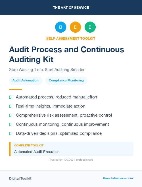 Audit Process and Continuous Auditing Kit
