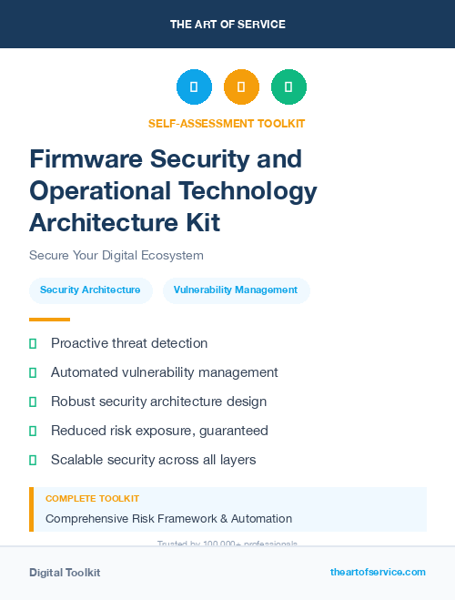 Firmware Security and Operational Technology Architecture Kit