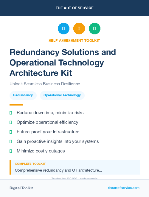 Redundancy Solutions and Operational Technology Architecture Kit