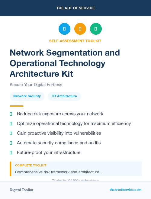 Network Segmentation and Operational Technology Architecture Kit
