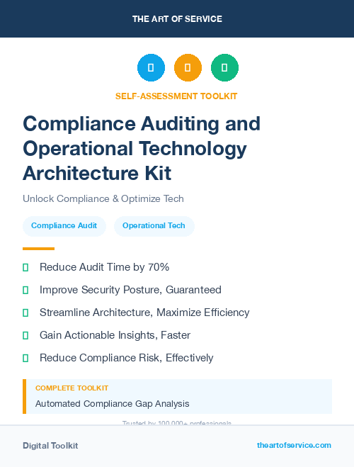 Compliance Auditing and Operational Technology Architecture Kit
